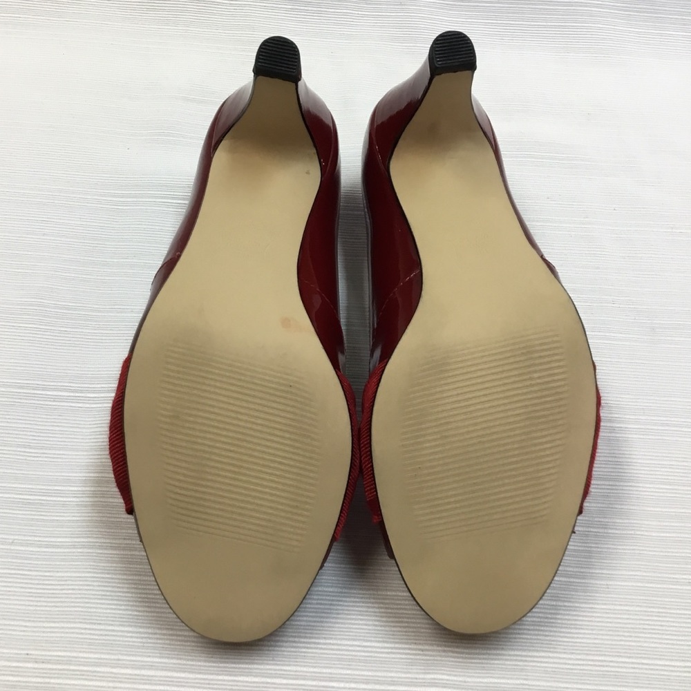 Ros Hommerson Red Patent  Leather Heels - Picture 8 of 8